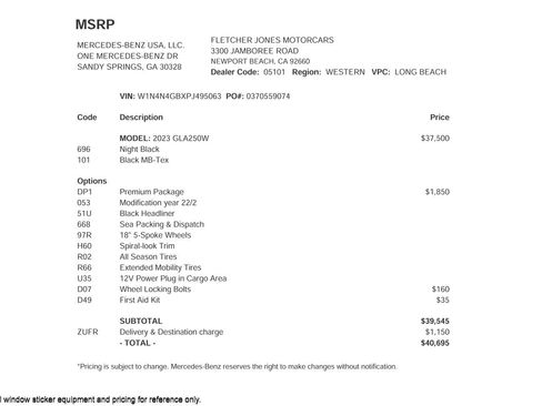 Certified 2023 Mercedes-Benz GLA 250 GLA 250 SUV image 26