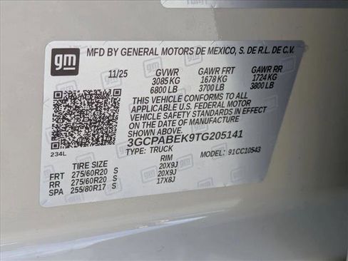 New 2026 Chevrolet Silverado 1500 Custom w/ Turbomax Blackout Package image 16