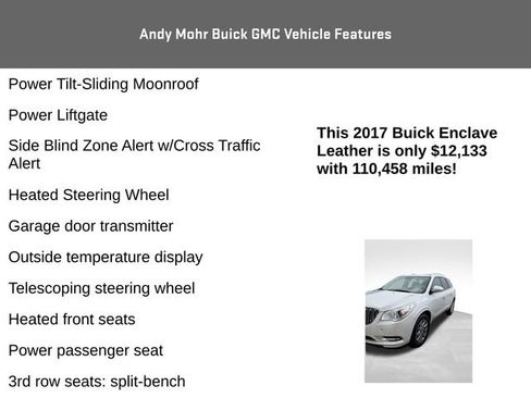 Used 2017 Buick Enclave Leather FWD image 8