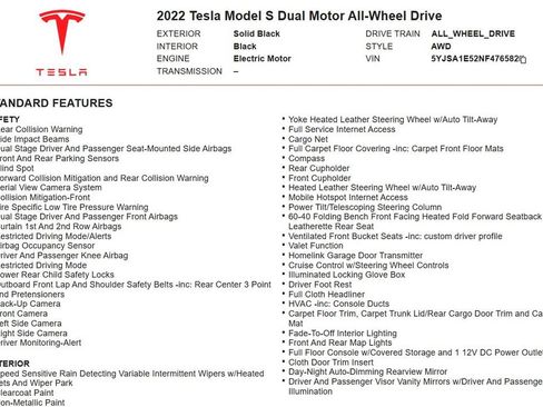 Used 2022 Tesla Model S AWD/4WD image 18