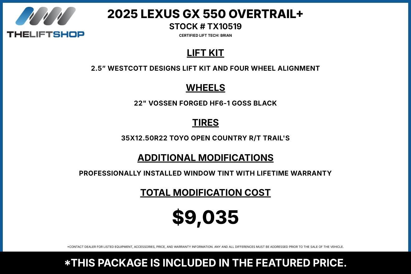 Used 2025 Lexus GX 550 AWD/4WD image 2