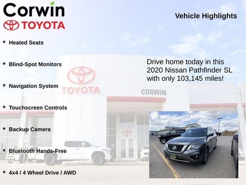 Used 2020 Nissan Pathfinder SL AWD/4WD image 6