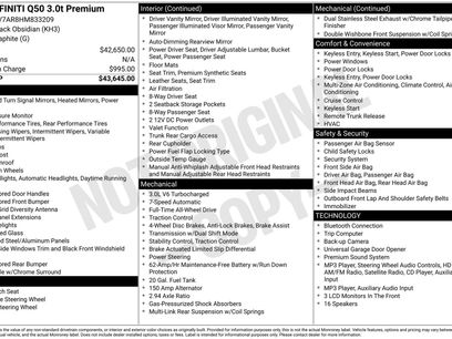 Used 2017 INFINITI Q50 3.0t Premium