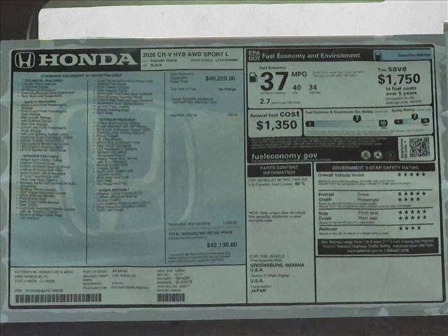 New 2026 Honda CR-V Sport-L image 17