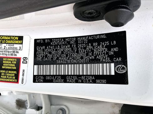 Used 2022 Lexus ES 350 F Sport w/ Accessory Package 2 FWD image 37
