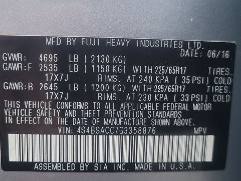 Used 2016 Subaru Outback 2.5i Premium image 36