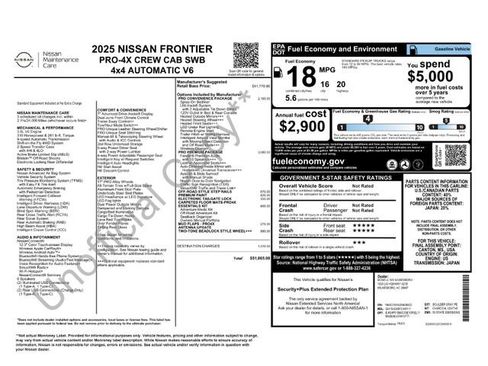 New 2025 Nissan Frontier PRO-4X w/ Pro Premium Package image 12