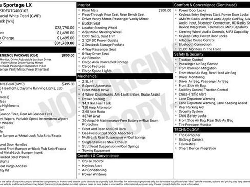 Certified 2026 Kia Sportage LX w/ LX Convenience Package FWD image 19
