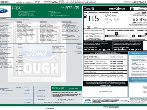 Used 2021 Ford F150 Lariat w/ Equipment Group 502A High AWD/4WD image 2