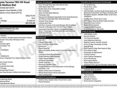 Used 2018 Toyota Tacoma TRD Off-Road image 8