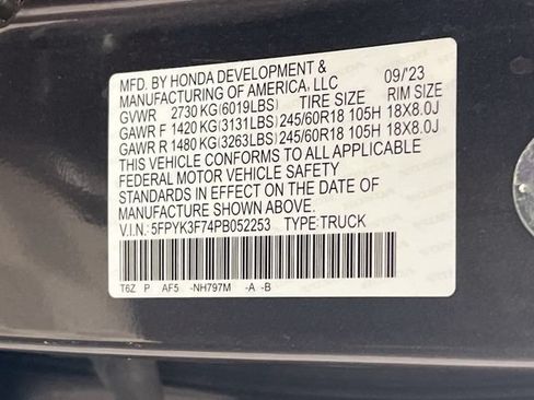 Certified 2023 Honda Ridgeline RTL-E image 34