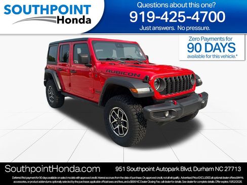 Used 2025 Jeep Wrangler Unlimited Rubicon AWD/4WD image 1