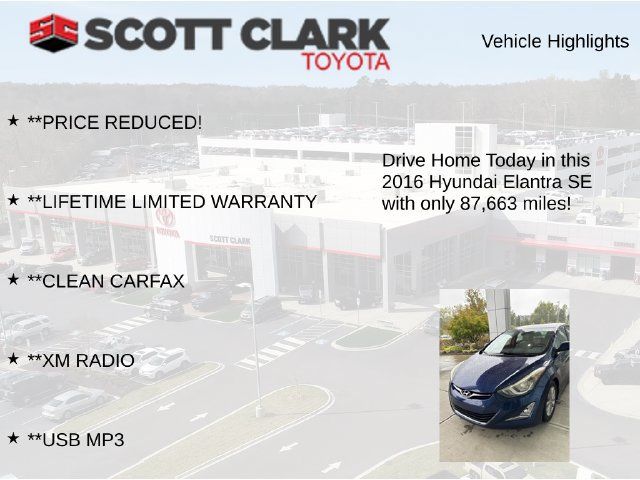 Used 2016 Hyundai Elantra SE w/ Option Group 02 FWD image 12