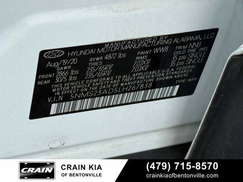 Used 2020 Hyundai Santa Fe SE FWD image 35