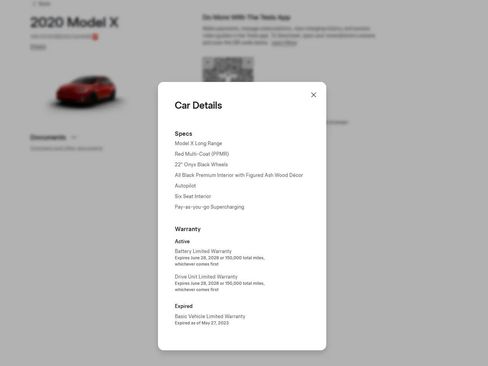 Used 2020 Tesla Model X AWD/4WD image 3