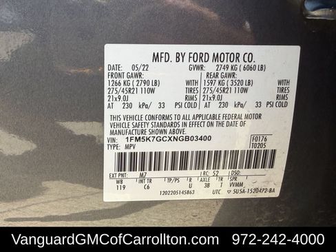 Used 2022 Ford Explorer ST w/ Equipment Group 401A RWD image 39