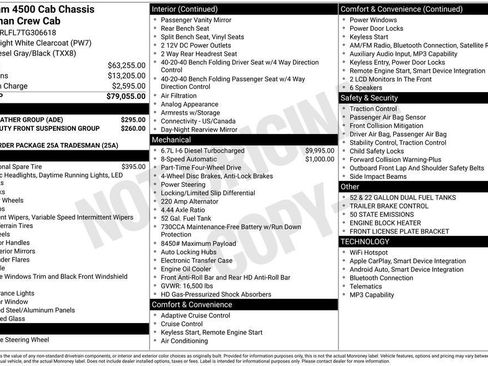 New 2026 RAM 4500 Tradesman w/ Cold Weather Group AWD/4WD image 8