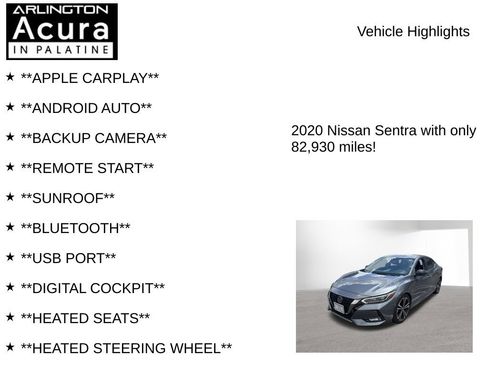 Used 2020 Nissan Sentra SR w/ Premium Package FWD image 7
