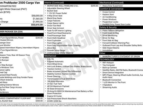 Used 2023 RAM ProMaster 2500 FWD image 3
