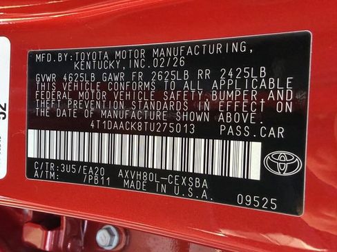 New 2026 Toyota Camry SE image 26