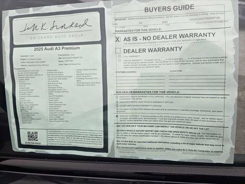 Used 2025 Audi A3 2.0T Premium w/ Black Optic Package image 18