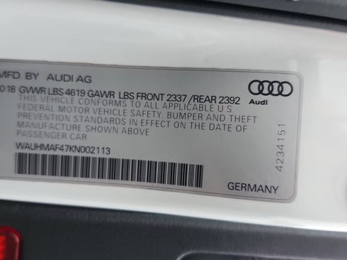 Used 2019 Audi A4 2.0T Premium Plus w/ Premium Plus Package image 24