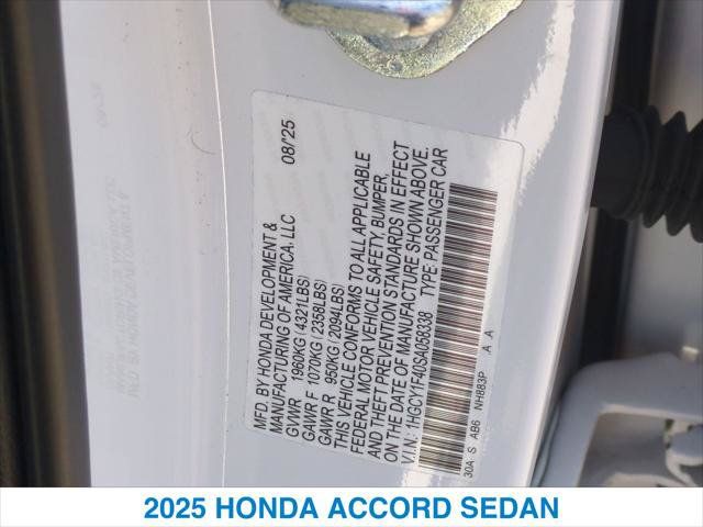 Certified 2025 Honda Accord SE image 26