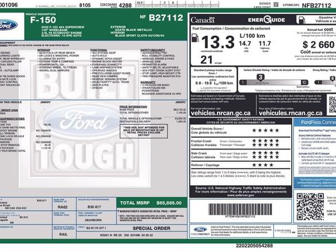 Used 2022 Ford F150 Tremor w/ Trailer Tow Package image 7