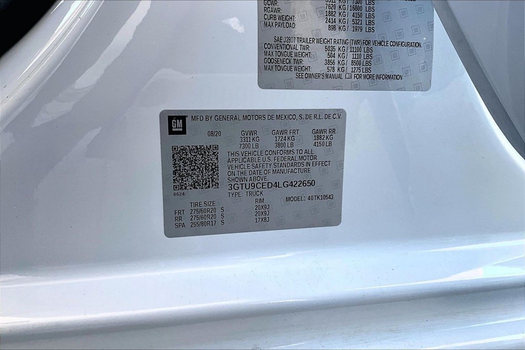Used 2020 GMC Sierra 1500 Elevation w/ Elevation Value Package AWD/4WD image 35