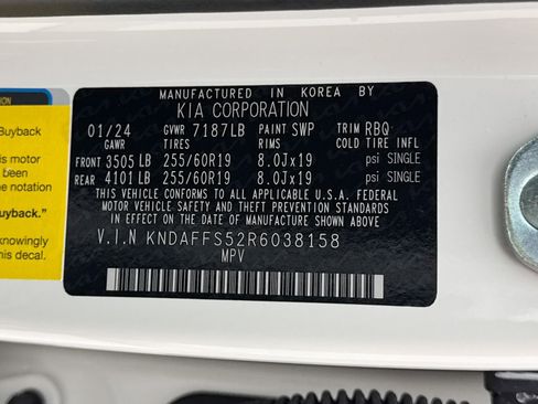 Used 2024 Kia EV9 Wind image 34