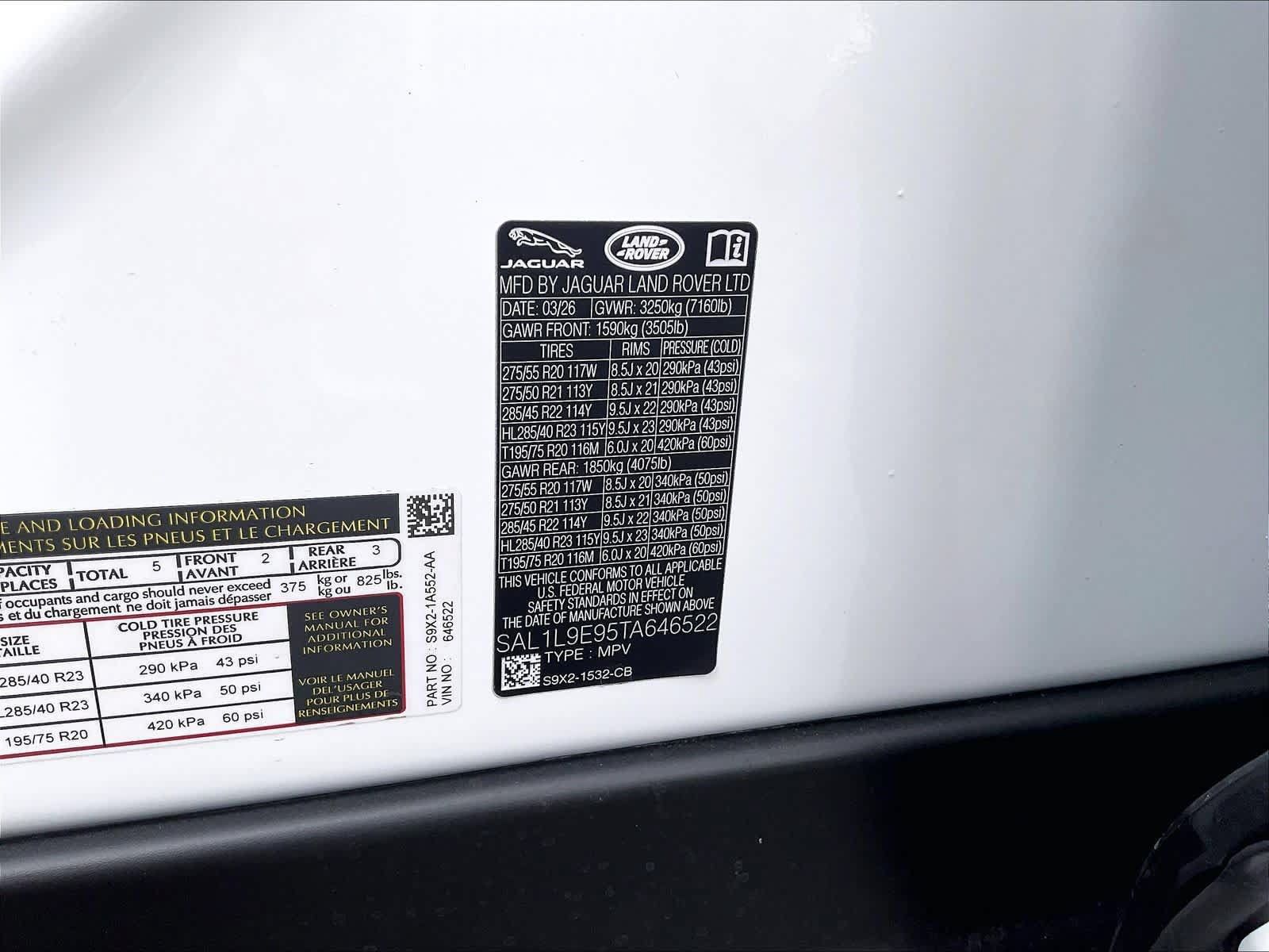 New 2026 Land Rover Range Rover Sport Dynamic SE AWD/4WD image 36