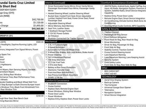 Certified 2025 Hyundai Santa Cruz Limited AWD/4WD image 28