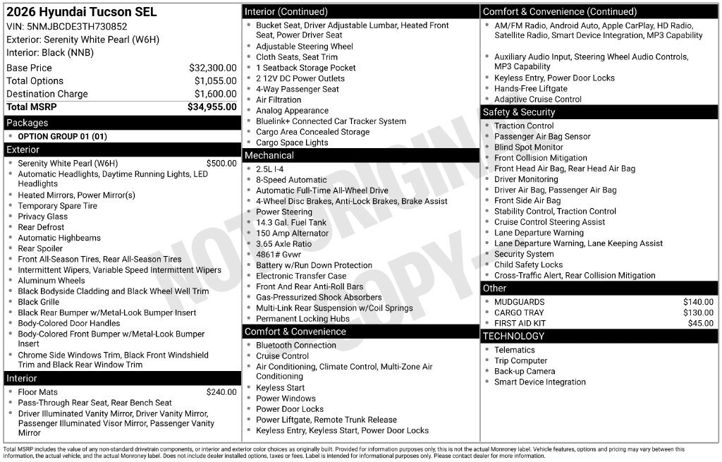 New 2026 Hyundai Tucson SEL Plus AWD/4WD image 4