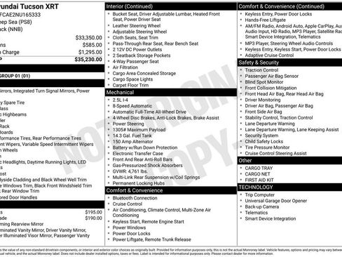 Used 2022 Hyundai Tucson XRT image 2