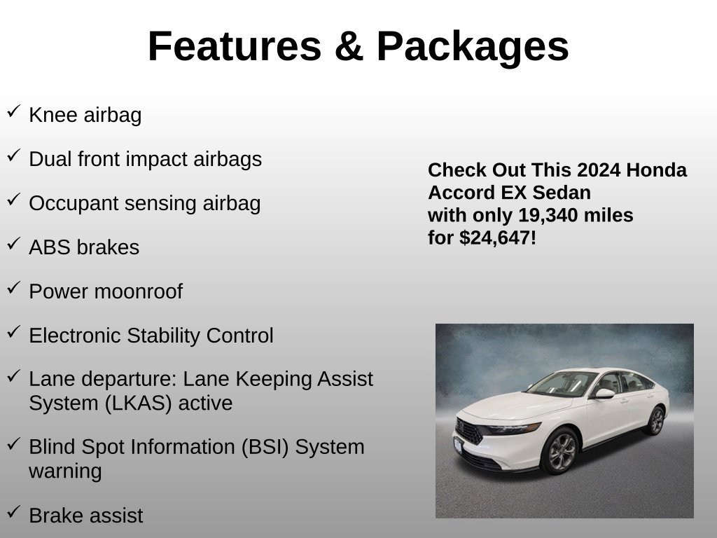 Used 2024 Honda Accord EX image 16