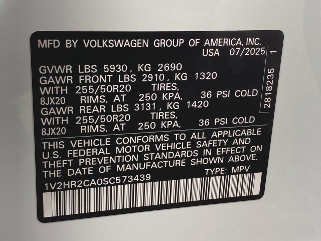 Used 2025 Volkswagen Atlas SE AWD/4WD image 32