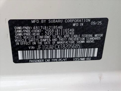 Certified 2026 Subaru Impreza 2.0i Sport AWD/4WD image 25