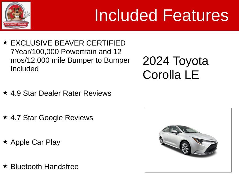 Used 2024 Toyota Corolla LE FWD image 4