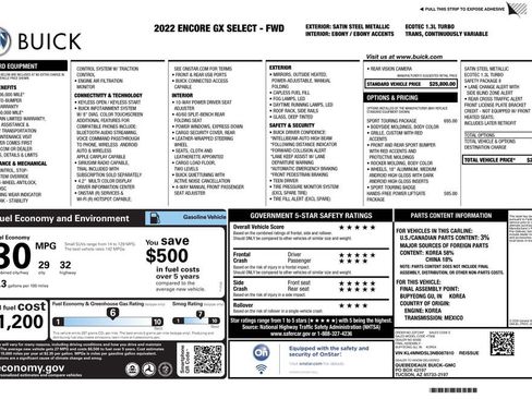 Used 2022 Buick Encore GX Select w/ Sport Touring Package image 4