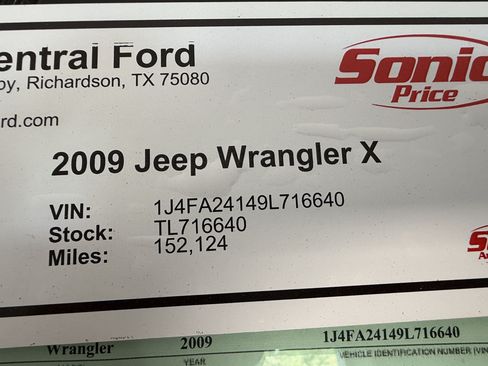 Used 2009 Jeep Wrangler X AWD/4WD image 26