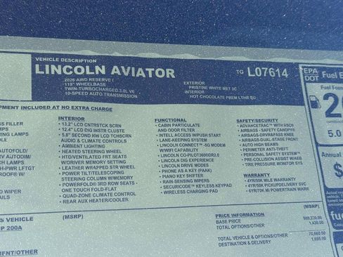 New 2026 Lincoln Aviator Reserve image 6