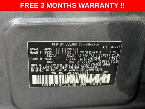 Used 2018 Subaru Outback 2.5i Limited AWD/4WD image 25