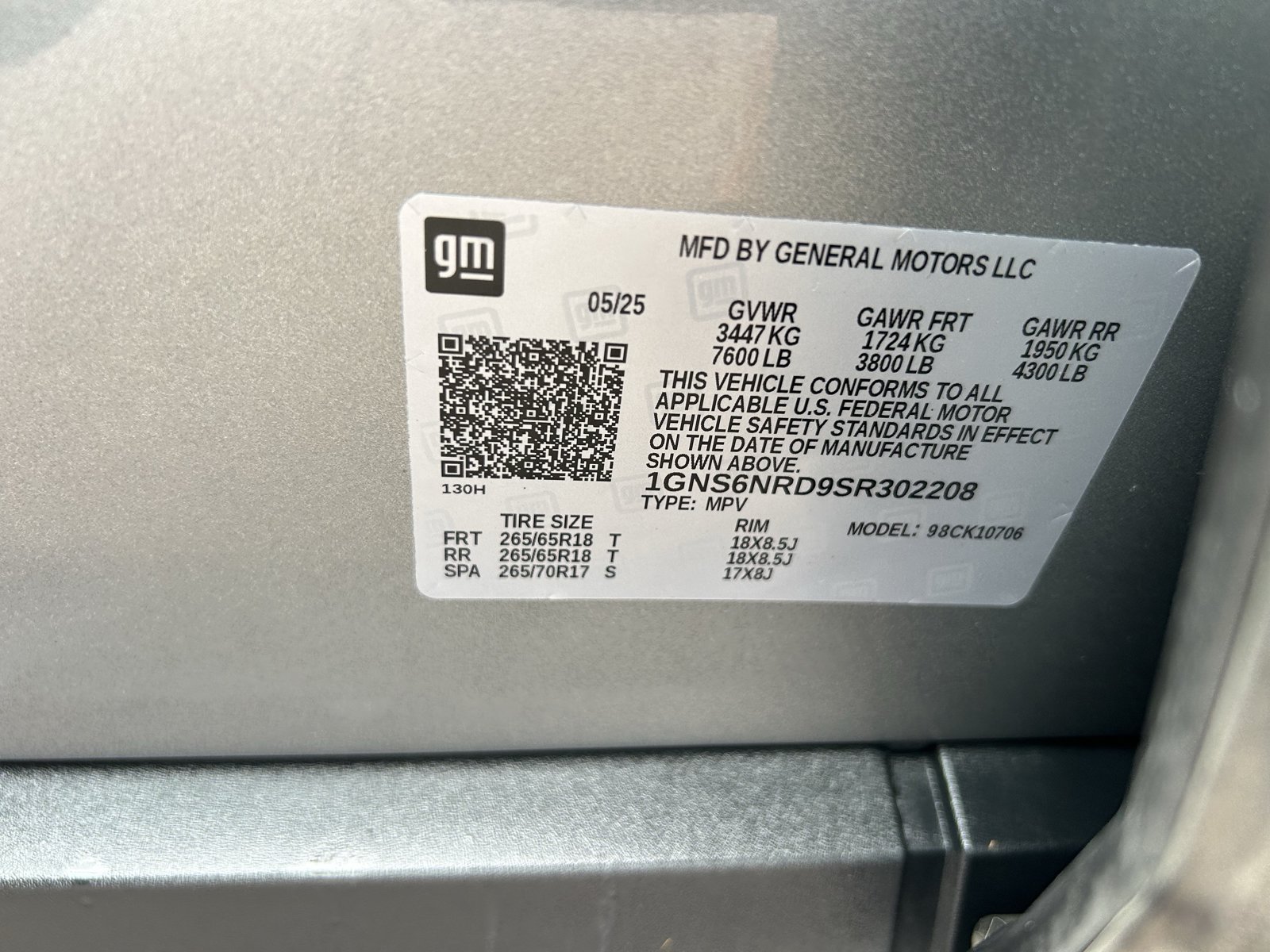 Certified 2025 Chevrolet Tahoe LT AWD/4WD image 31
