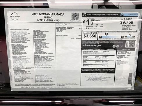 New 2026 Nissan Armada NISMO AWD/4WD image 41
