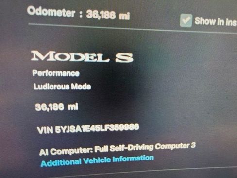 Used 2020 Tesla Model S Performance AWD/4WD image 2