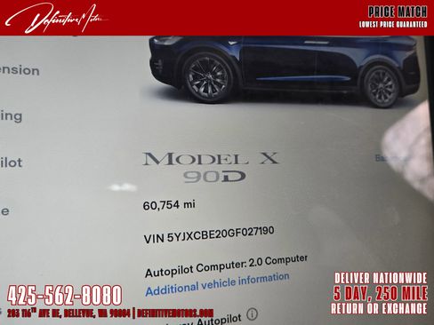 Used 2016 Tesla Model X 90D image 34