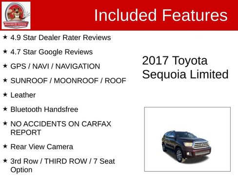 Used 2017 Toyota Sequoia Limited image 4