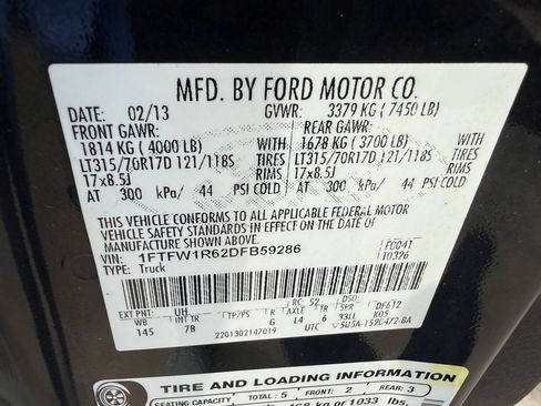 Used 2013 Ford F150 Raptor w/ Luxury Equipment Group AWD/4WD image 35