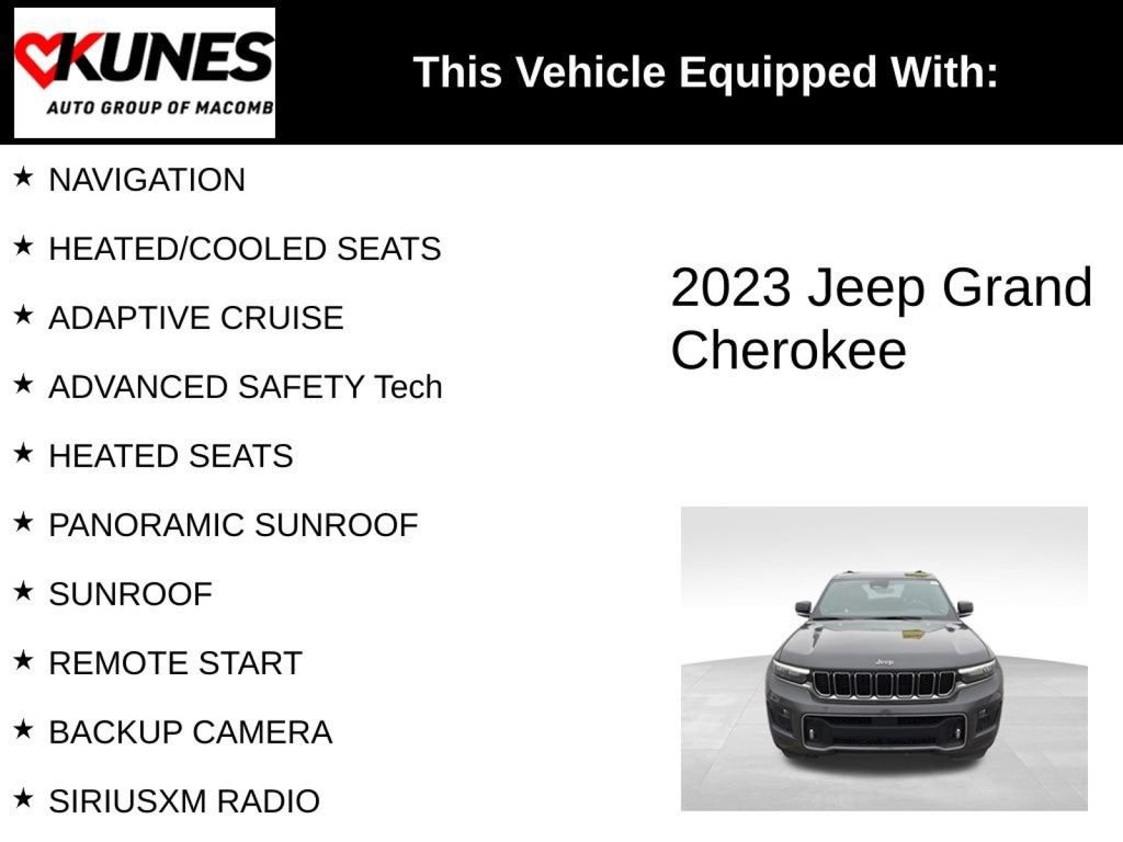 Used 2023 Jeep Grand Cherokee Overland AWD/4WD image 4