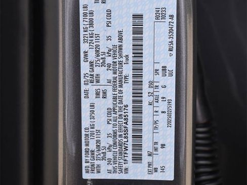 New 2025 Ford F150 Platinum w/ Equipment Group 702A High image 53